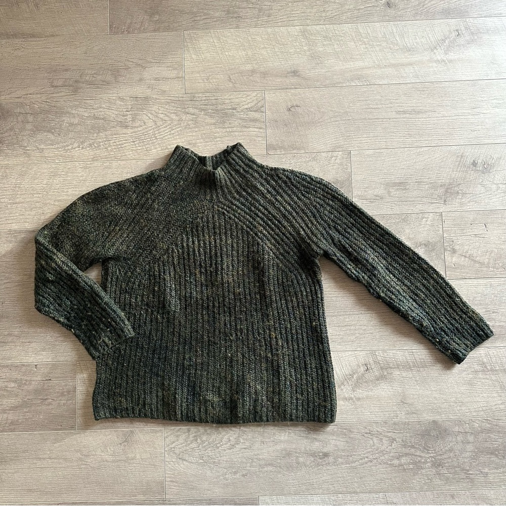 Vintage Wool Blend White Stag Sweater